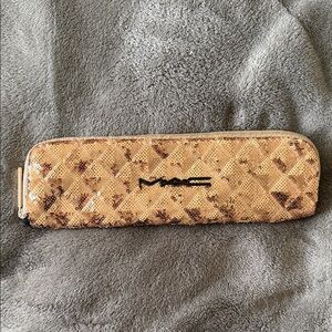 MAC Cosmetics Shimmering Gold Sequin Pouch Never Used